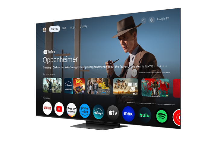 TCL 75" QM7K Series QD-Mini LED QLED 4K UHD Smart TV with Google TV – 75QM7K