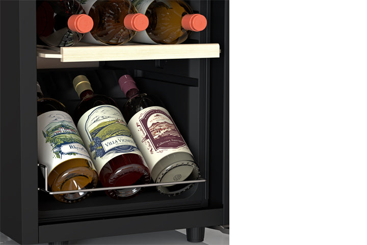TCL 18 Bottles Single Temperature Zone Free Standing Wine Cooler - WC18L1S