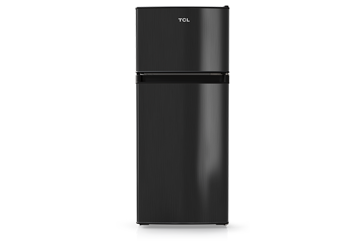 TCL 4.5 Cu.Ft. Two Door Refrigerator - Black Stainless Look
