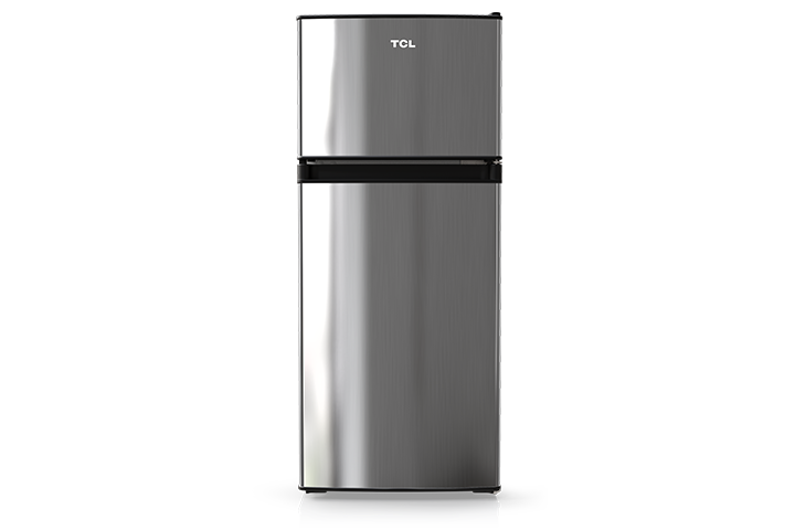 TCL 4.5 Cu.Ft. Two Door Refrigerator - Stainless Look
