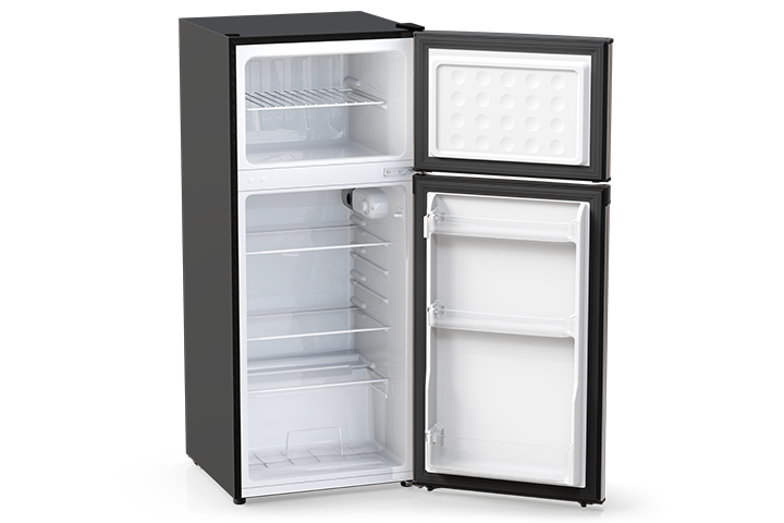 TCL 4.5 Cu.Ft. Two Door Refrigerator Stainless Look - MR453L