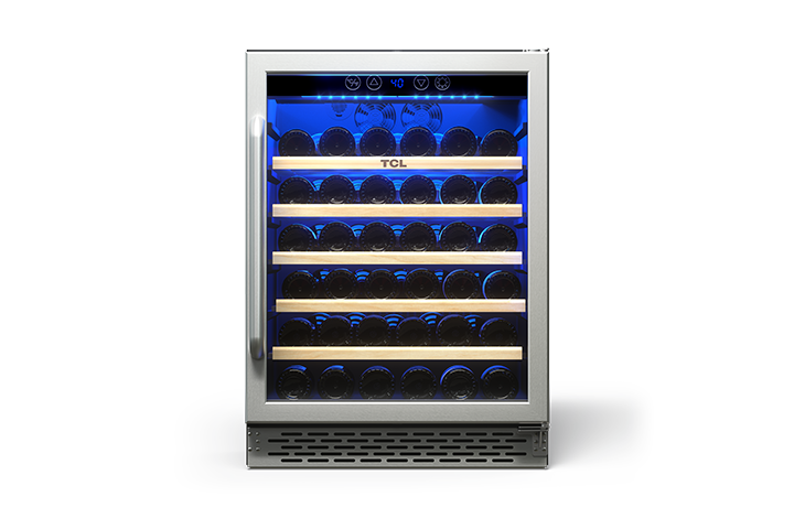 TCL 52 Bottles Single Temperature Zone Free Standing Wine Cooler