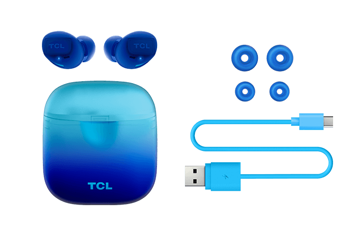 TCL Ocean Blue True Wireless In-ear Bluetooth Headphones - SOCL500TWS