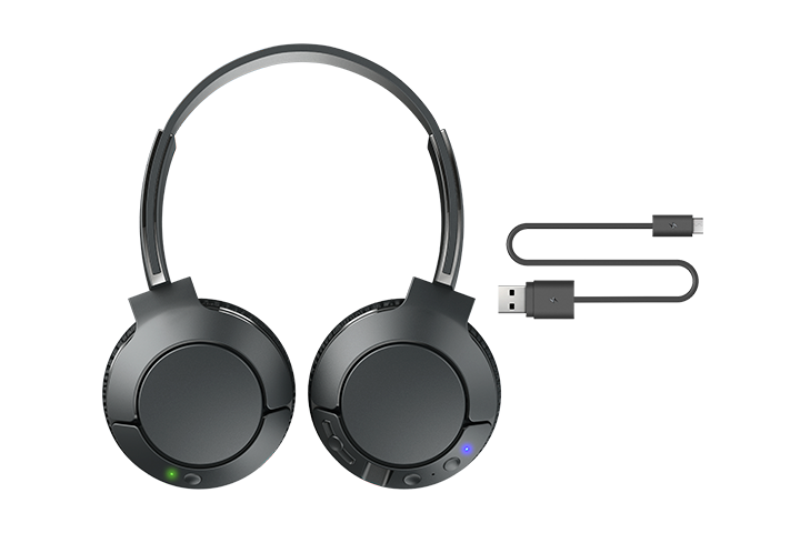 TCL Shadow Black Wireless On-ear Noise Cancelling Headphones with Mic - MTRO200NCBK