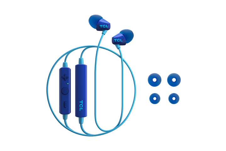 TCL Ocean Blue Wireless In-ear Bluetooth Headphones with Mic - SOCL100BTBL