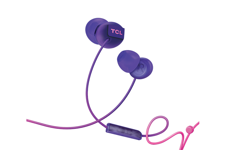 TCL Sunrise Purple In-ear Headphones with Mic - SOCL300PP | TCL