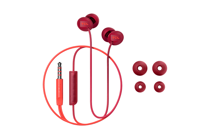 TCL Sunset Orange In-ear Headphones with Mic - SOCL300OR