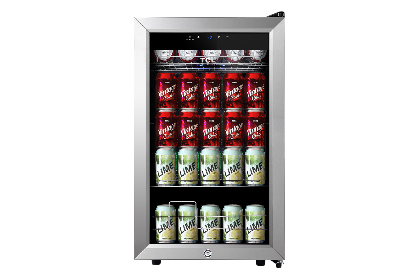 TCL 102 Cans / 24 Wine Bottles Freestanding Wine and Beverage