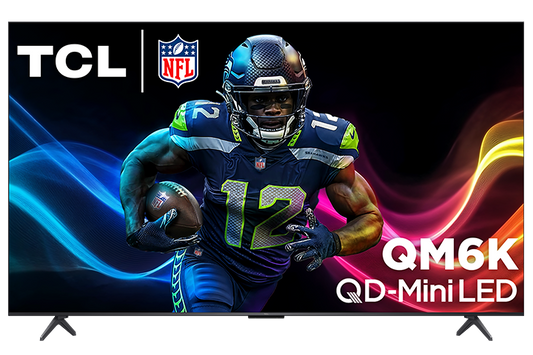 TCL 75’’ QM6K Series QD-Mini LED QLED 4K UHD Smart TV with Google TV – 75QM6K