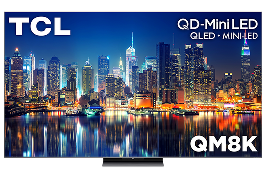 TCL 65" QM8K Series QD-Mini LED QLED 4K UHD Smart TV with Google TV – 65QM8K