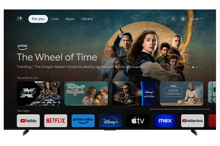 TCL 115" Q Class 4K UHD HDR QD-Mini LED Smart TV with Google TV – 115QM891G