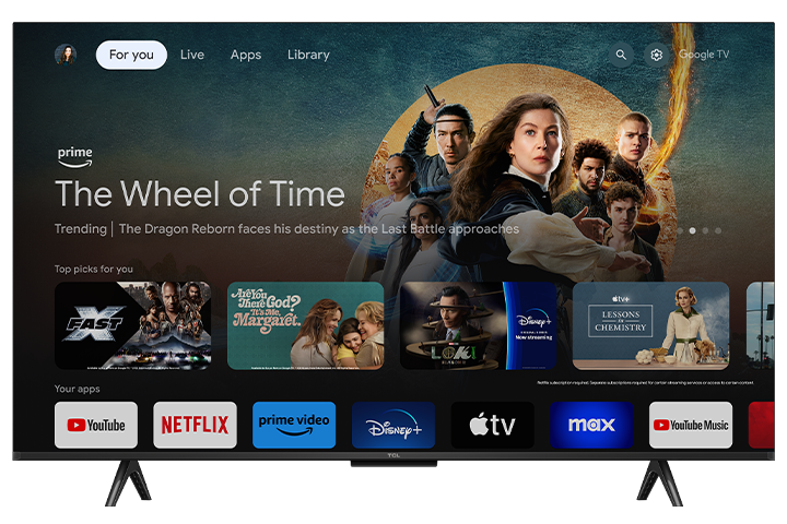 TCL 43" S Class 4K UHD HDR LED Smart TV with Google TV – 43S571G