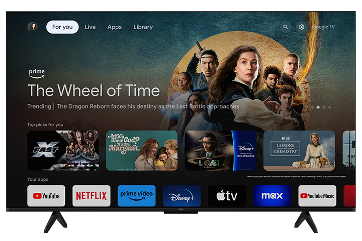 TCL 50" S Class 4K UHD HDR LED Smart TV with Google TV – 50S551G