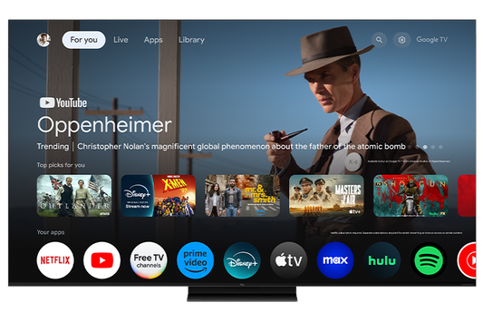 TCL 55’’ QM7K Series QD-Mini LED QLED 4K UHD Smart TV with Google TV – 55QM7K