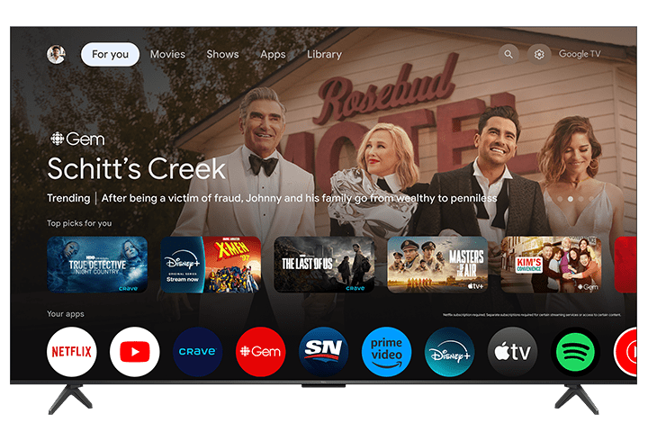 TCL 65’’ QM6K Series QD-Mini LED QLED 4K UHD Smart TV with Google TV – 65QM6K