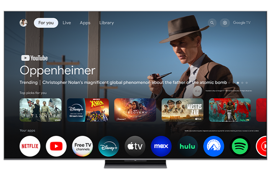 TCL 65" QM8K Series QD-Mini LED QLED 4K UHD Smart TV with Google TV – 65QM8K