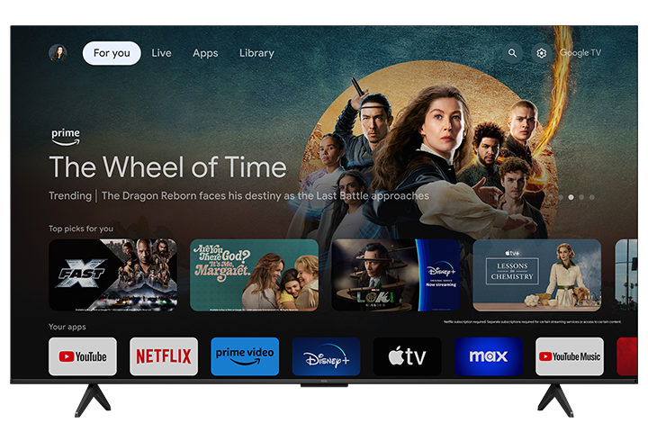 TCL 65" S Class 4K UHD HDR LED Smart TV with Google TV – 65S571G