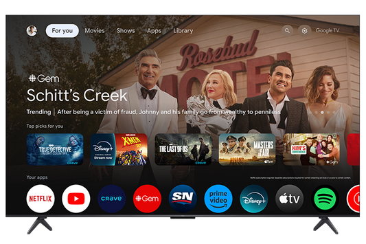 TCL 75’’ QM6K Series QD-Mini LED QLED 4K UHD Smart TV with Google TV – 75QM6K