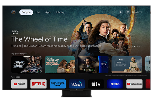 TCL 75" Q Class 4K UHD HDR QD-Mini LED Smart TV with Google TV – 75QM851G