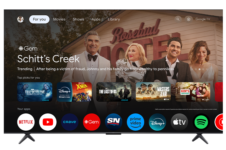 TCL 85’’ QM6K Series QD-Mini LED QLED 4K UHD Smart TV with Google TV – 85QM6K