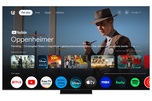 TCL 85" QM7K Series QD-Mini LED QLED 4K UHD Smart TV with Google TV – 85QM7K