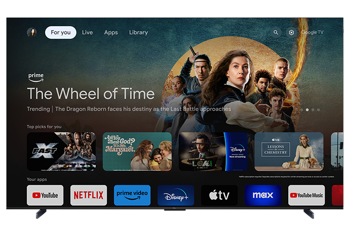 TCL 98" Q Class 4K UHD HDR QLED Smart TV with Google TV – 98Q651G