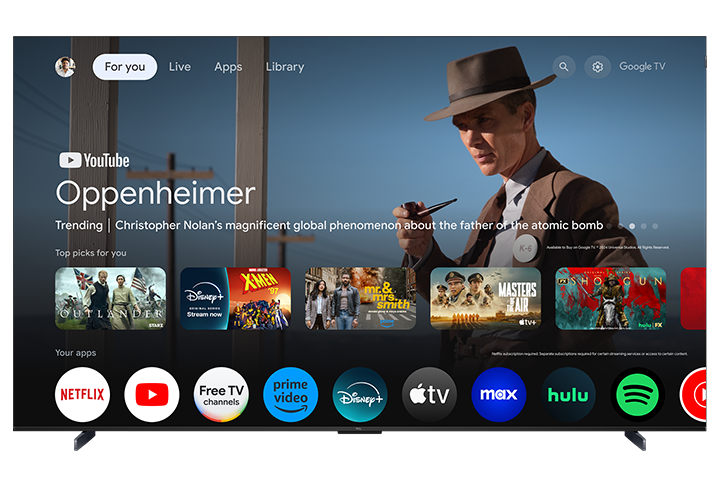 TCL 98" Q Class 4K UHD HDR QLED Smart TV with Google TV – 98Q672G