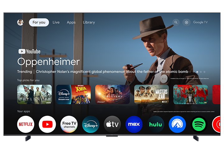 TCL 98’’ QM6K Series QD-Mini LED QLED 4K UHD Smart TV with Google TV – 98QM6K