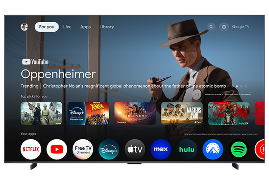 TCL 98’’ QM6K Series QD-Mini LED QLED 4K UHD Smart TV with Google TV – 98QM6K