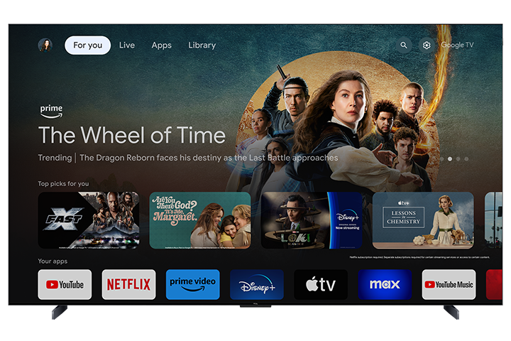 TCL 98" Q Class 4K UHD HDR QD-Mini LED Smart TV with Google TV – 98QM751G