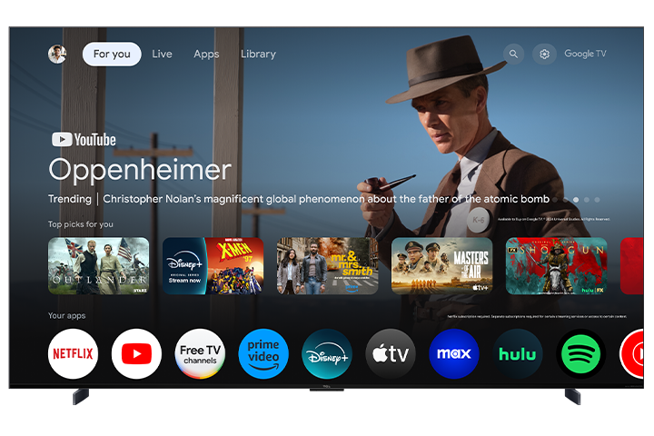 TCL 98" QM7K Series QD-Mini LED QLED 4K UHD Smart TV with Google TV – 98QM7K