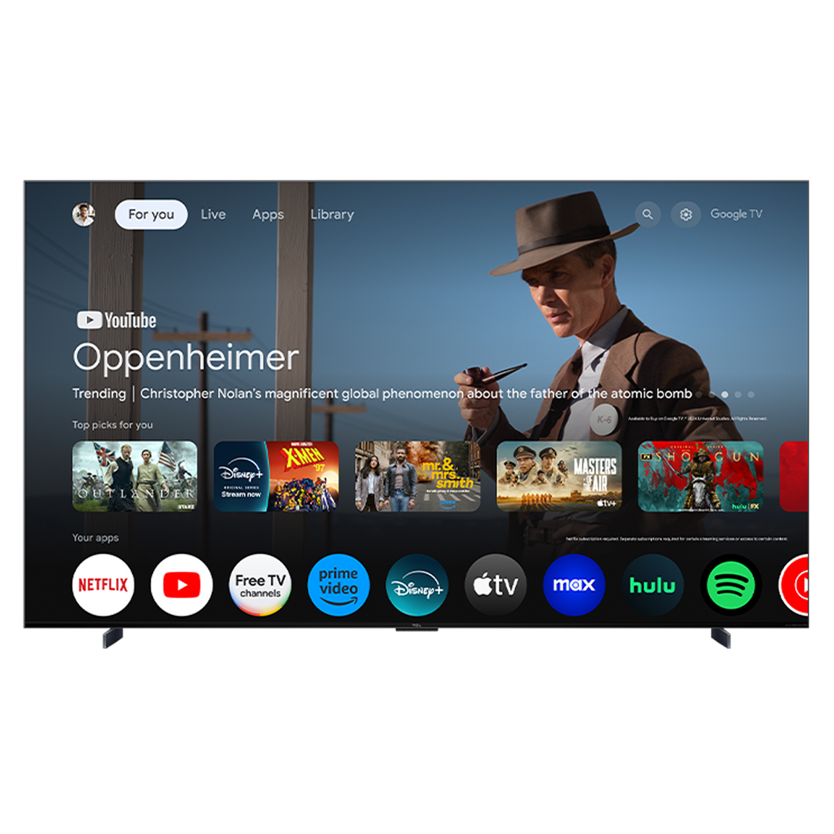 QM7K Series QD-Mini LED QLED 4K UHD Smart TV with Google TV –