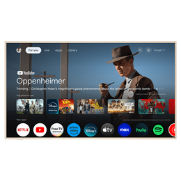 Class NXTVISION 4K QLED Smart TV with Google TV and Flush Wall Mount