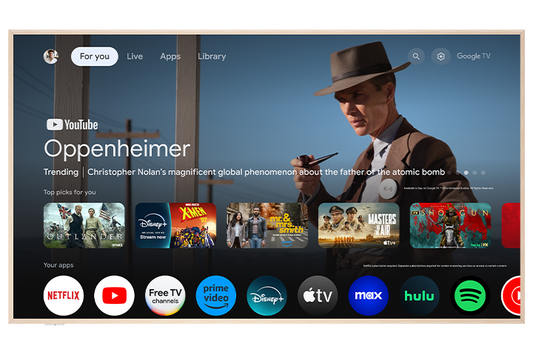 TCL 85" Class NXTVISION 4K QLED Smart TV with Google TV and Flush Wall Mount – 85A300W