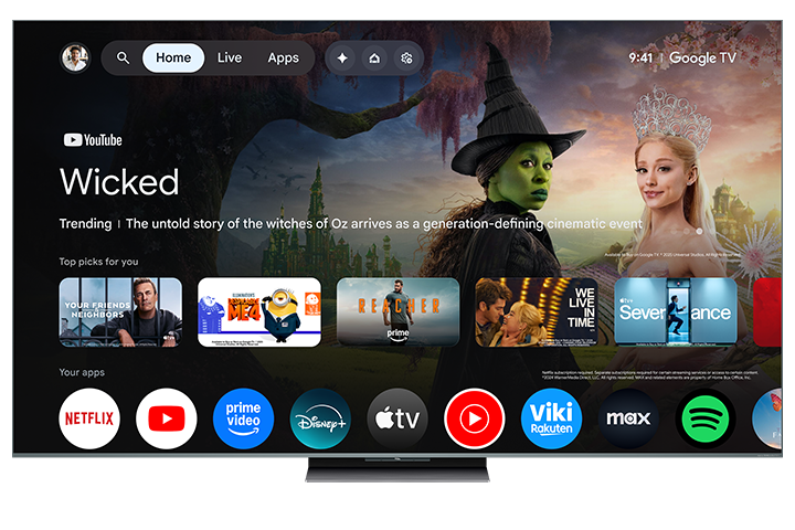 TCL 85" QM9K Series QD-Mini LED QLED 4K UHD Smart TV with Google TV – 85QM9K