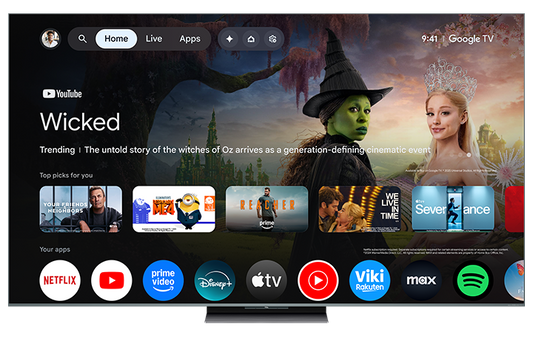 TCL 75" QM9K Series QD-Mini LED QLED 4K UHD Smart TV with Google TV – 75QM9K