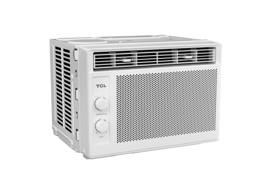 5,000 BTU High-Efficiency Mechanical Window AC - White 