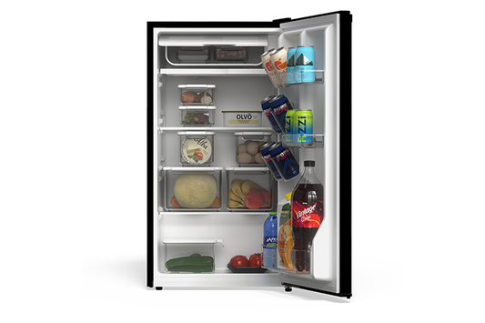 TCL 3.1 Cu.Ft Two Door Mini Refrigerator Black - TRM31D4AB