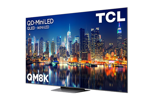 TCL 65" QM8K Series QD-Mini LED QLED 4K UHD Smart TV with Google TV – 65QM8K