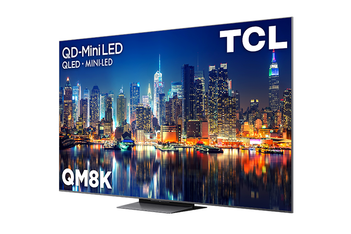 TCL 85" QM8K Series QD-Mini LED QLED 4K UHD Smart TV with Google TV – 85QM8K