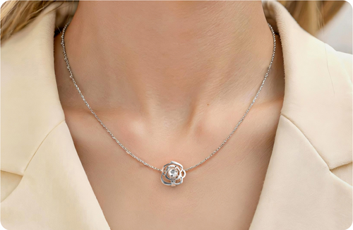 Crystal necklace charms