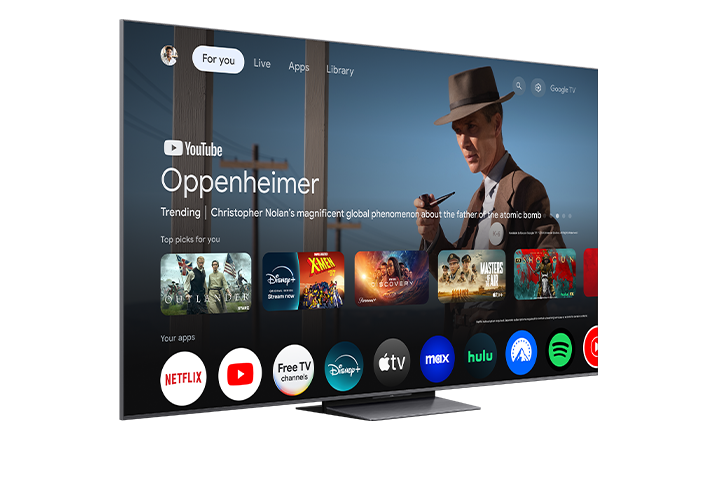 TCL 75" QM8K Series QD-Mini LED QLED 4K UHD Smart TV with Google TV – 75QM8K