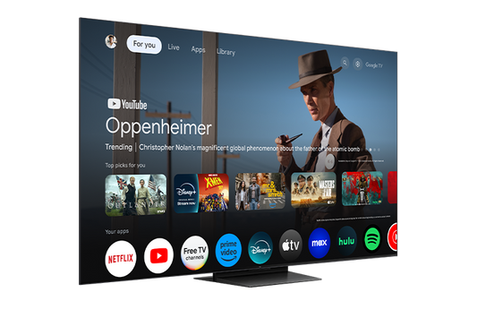 TCL 75" QM7K Series QD-Mini LED QLED 4K UHD Smart TV with Google TV – 75QM7K