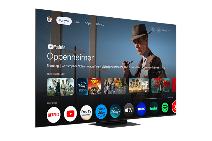 TCL 85" QM7K Series QD-Mini LED QLED 4K UHD Smart TV with Google TV – 85QM7K