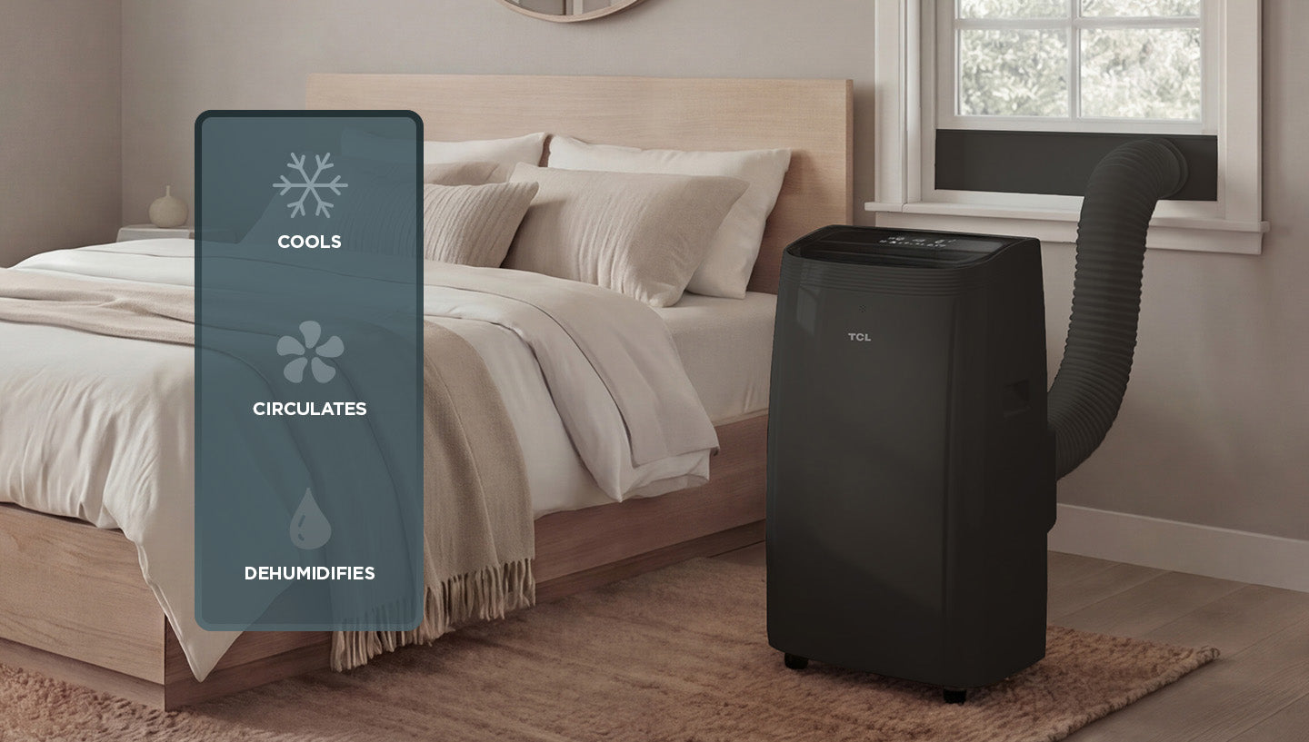 TCL 10,000 DOE (14,000 BTU ASHRAE) BTU Smart Portable AC - T10PC9SB