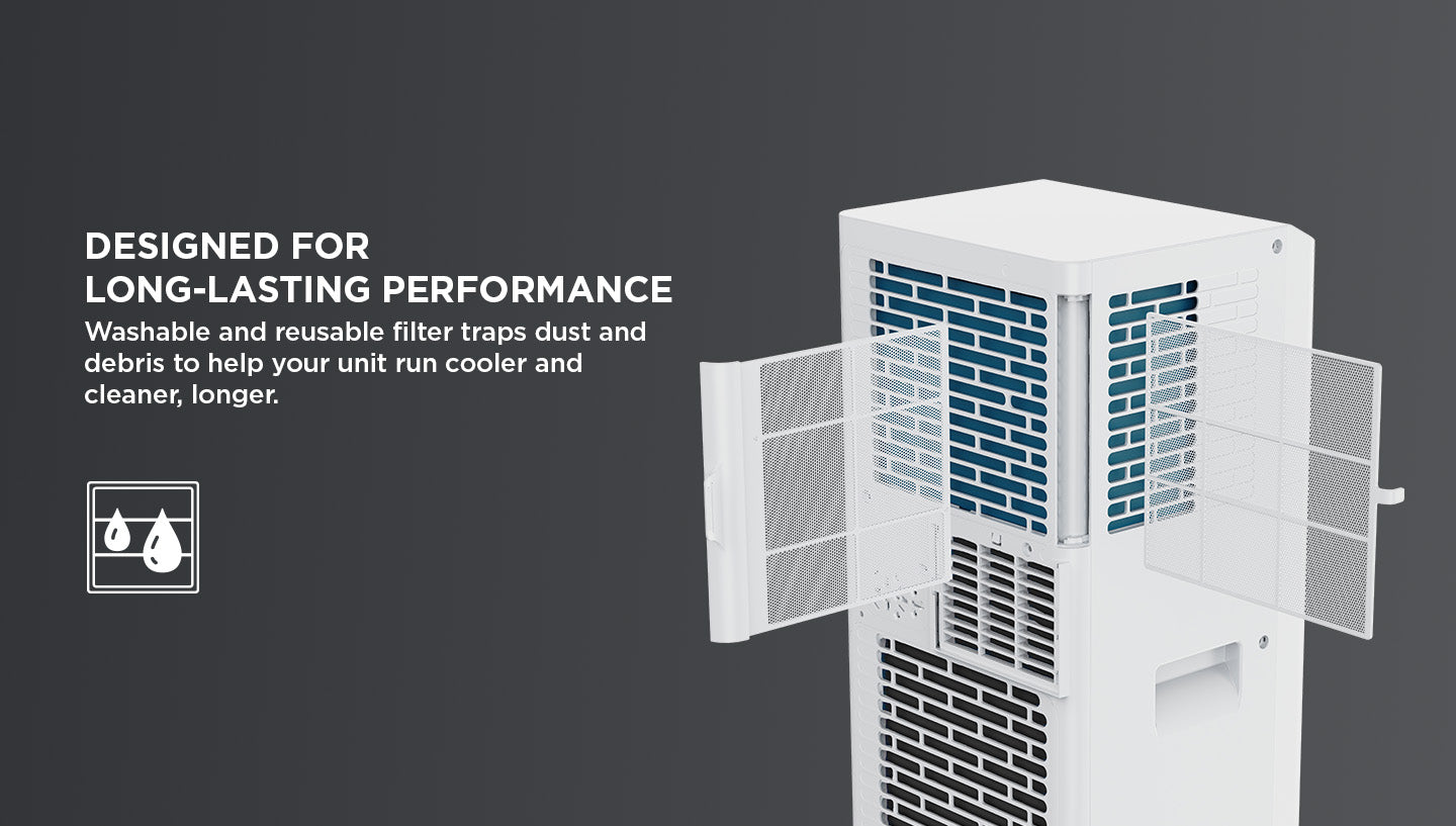 TCL 6,000 DOE (9,500 BTU ASHRAE) BTU Smart Portable AC -  T06PC9S