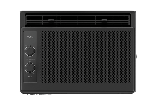 5,000 BTU High-Efficiency Mechanical Window AC - Black