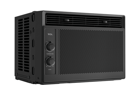 5,000 BTU High-Efficiency Mechanical Window AC - Black