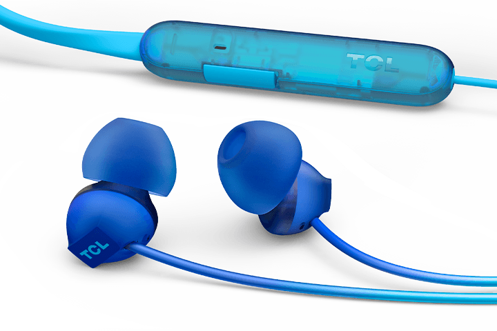 TCL Ocean Blue Wireless In-ear Bluetooth Headphones with Mic - SOCL300BTBL