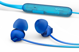 TCL Ocean Blue Wireless In-ear Bluetooth Headphones with Mic - SOCL300BTBL
